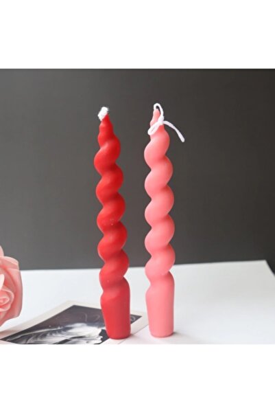 Bu.mum Burgulu 2'li Şamdan Mumu 2x18cm