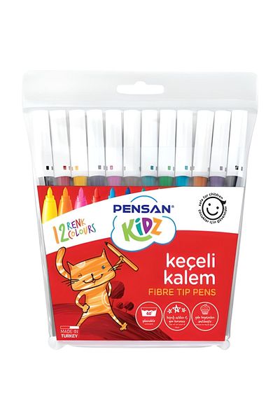 Pensan Kid's Felt Tip Pen 12 Pack