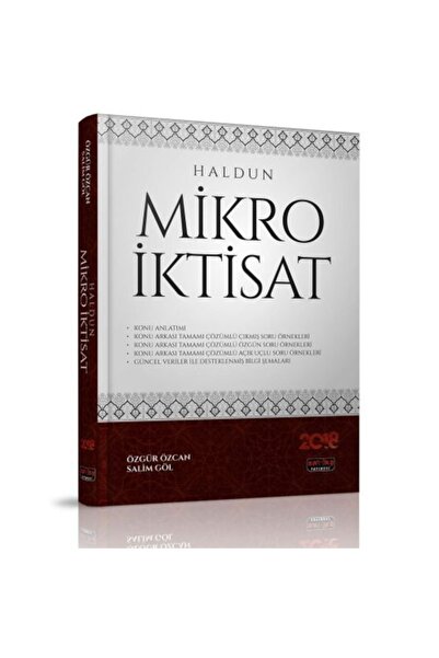 Savaş Yayınevi Haldun Mikro Iktisat - Özgür Özcan, Salim Göl Savaş Yayınları