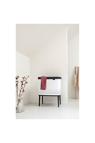 Brabantia Bo Beyaz Plastik Kapaklı Çamaşır Sepeti 60l