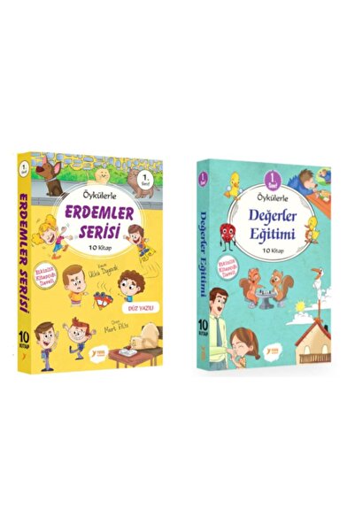 Yuva Yayınları 1.sınıf Öykülerle Değerler Eğitimi + 1.sınıf Öykülerle Erdemler Serisi Hikaye Seti