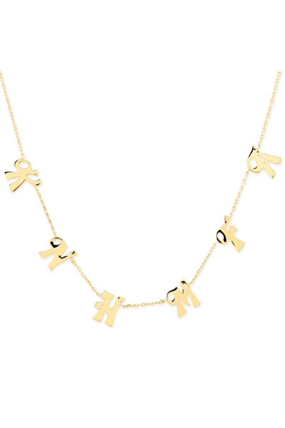 Güler Kuyumculuk Altın Harfli Aile Kolyesi