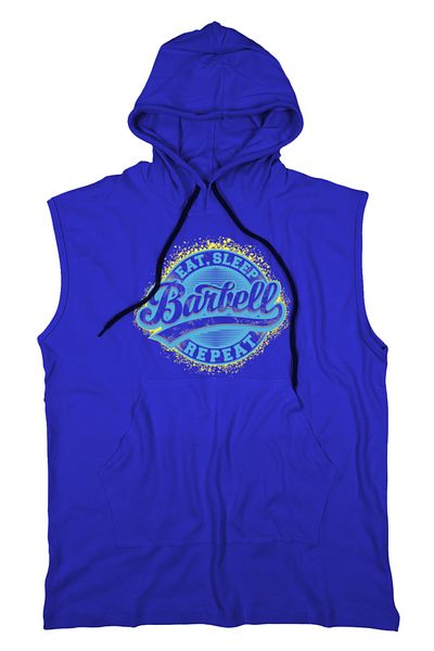 BLUU Μπλουζάκι Barbell Unisex με κουκούλα αμάνικο Fitness Singlet