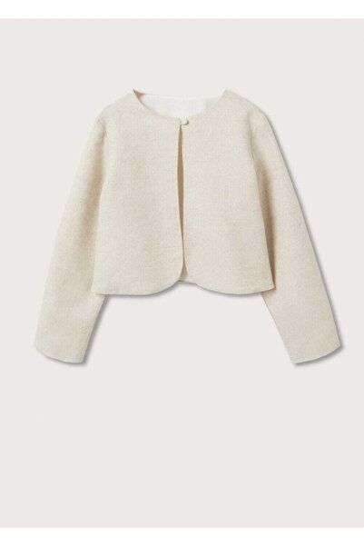 MANGO Kids Ecru Winter Jacket for Kids