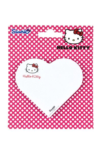 Notix Adhesive Note Paper Heart Shaped Hello Kitty 50 Yp Hk-heart-fp