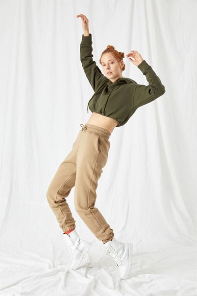 gothamvibes Γυναικείο Jogger Beige Sweatpants
