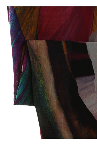 Aker 6812877913 شال نسائي منقوش متعدد الألوان