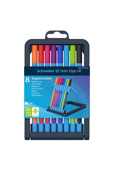 SCHNEIDER Slider Edge Xb Ballpoint Pen Neon Colors Set of 8