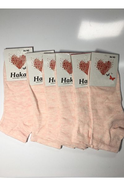 Altınay 6 Pairs Cotton Women's Booties Socks 19