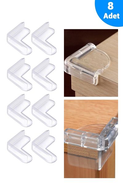 Baby Lock 8 Pcs Child Safety Silicone Soft Corner Protector