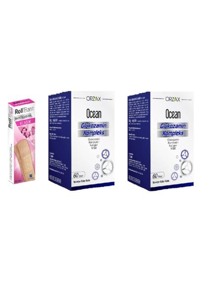 Roll Yara Bandı 10 ' Lu + Ocean Glukozamin Kompleks 60 Tablet 2'li Paket