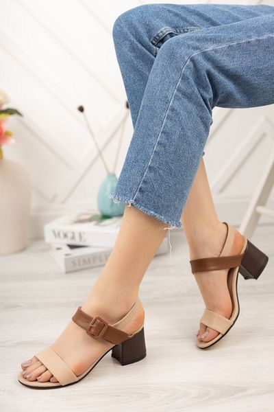 M&B COLLECT Sandale cu toc pentru femei Daily