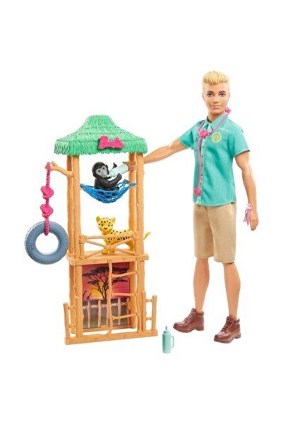 mattel Barbie Ken Ve Meslek Oyun Seti Gjm32 Gjm33 Vahşi Doğa Veterineri