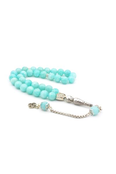 Murty99 Pietre prețioase Amazonite naturale autentice Tasbih 1. calitate Dime...