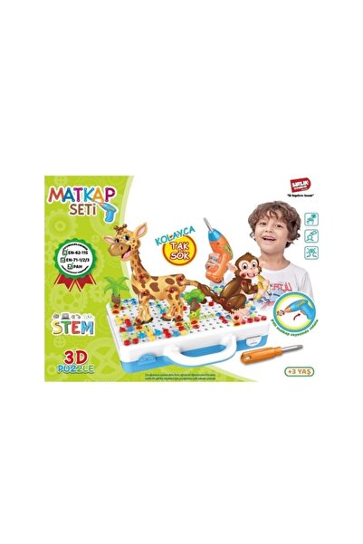 Birlik Oyuncak Parstek 3d Yaratıcı 340 Parça Matkaplı Tamir Seti