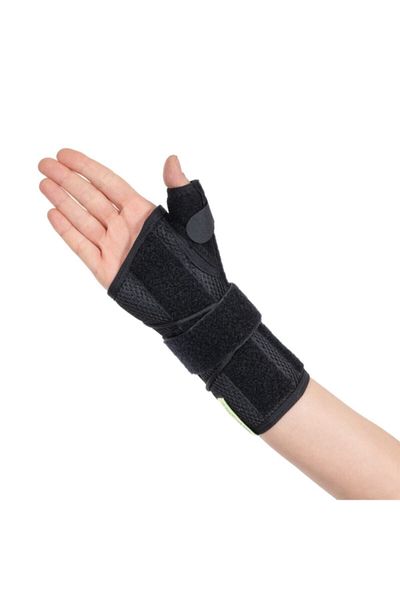 Wingmed Lace Up Thumb Supported Hand Wrist Splint with Mesh (de Quervain Syndrome, Carpal Tunnel Syndrome)