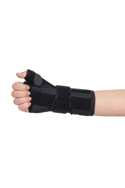 Wingmed Lace Up Thumb Supported Hand Wrist Splint with Mesh (de Quervain Syndrome, Carpal Tunnel Syndrome)