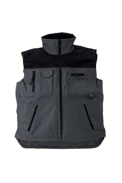 Coverguard Men's Grey/black Ripstop Vest 5gris