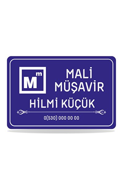 MrzLazer Mali Müşavir Tabelası-meslek Tabelası