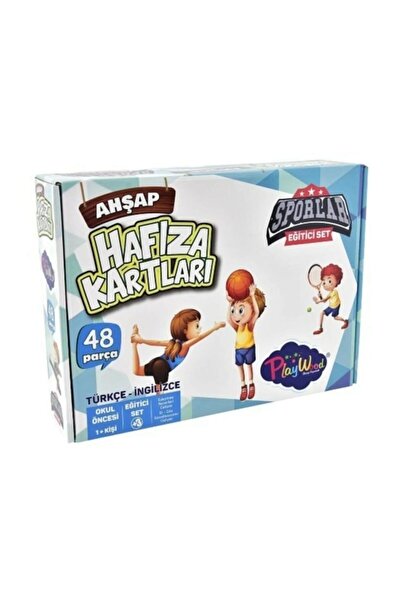 MAYA BABY Ony-09 بطاقات ذاكرة خشبية تعليمية ورياضية مكونة من 48 قطعة