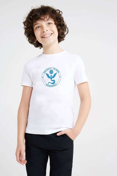 QIVI Riverdale Team Mystic Pokemon Go Štampano Unisex dečija bela majica