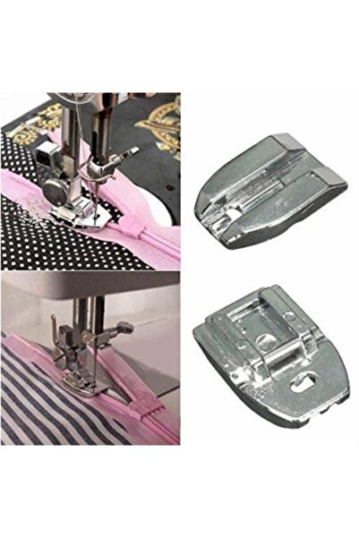 SİNGER Zetina Janome Metal Gizli Fermuar Ayak Dikiş Makineleri Için