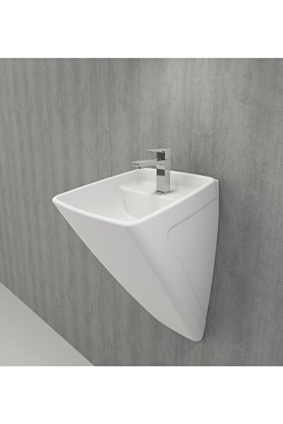 Bocchi Firenze Asma Monoblok Lavabo, 48 Cm, Mat Beyaz 1082-002-0126
