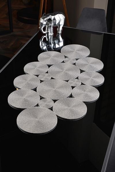 Natural Dowry 130x70cm Runner Cherry Runner / Σαλόνι Κουζίνα Runner Ψάθινο σχοινί Πολύχρωμο