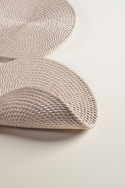 Natural Dowry 130x70cm Runner Cherry Runner / Σαλόνι Κουζίνα Runner Ψάθινο σχοινί Πολύχρωμο