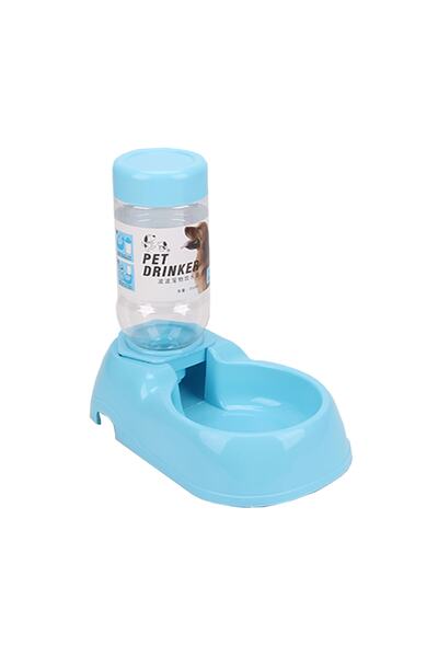 Mixpet Kedi Köpek Için Takviyeli Otomatik Su Kabı 350 ml Açık Mavi