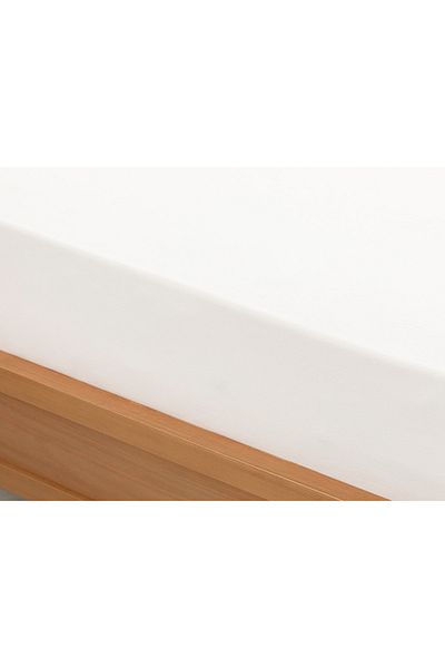 English Home White Plain Cotton Oversize Elastic Sheet