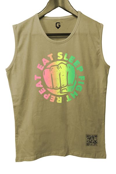 TOP GLORY Eatsleepx Tank Top Αμάνικο αθλητικό μπλουζάκι