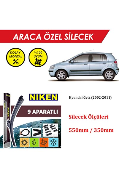 MeyZone Hyundai Getz Ön Cam Silecek Takımı (2002-2011)
