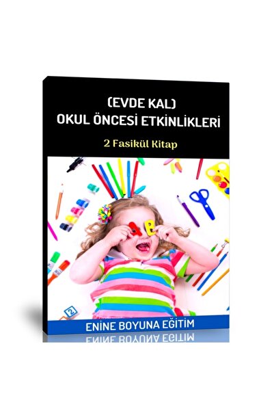 Enine Boyuna Eğitim (Stay at Home) Preschool Activity Set (2 Books) - Transve...