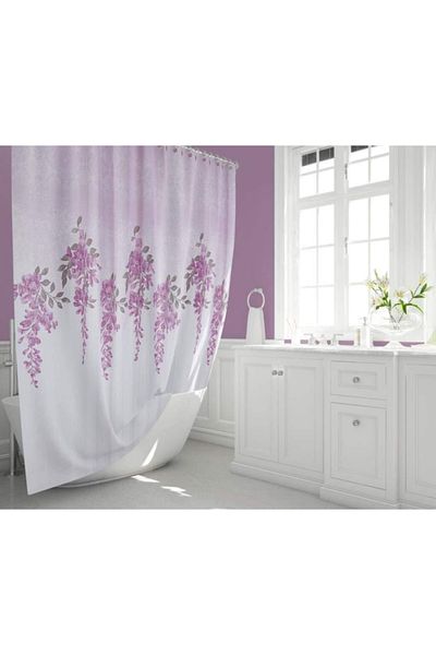 Tropik Perdeau de duș pentru baie Jackline Bifă dublă 2x110x200cm