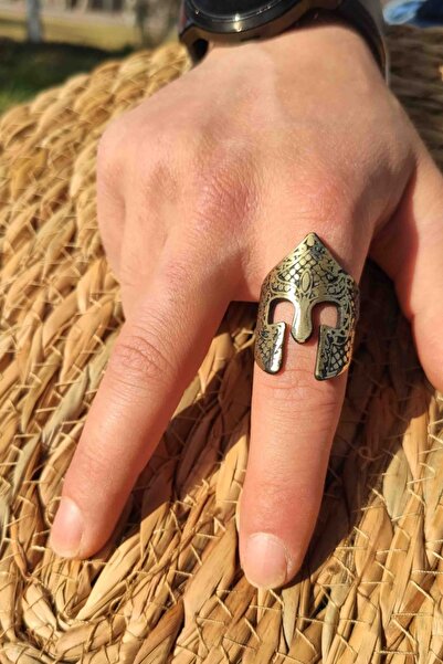 The Collection Motifli Gladyatör Çift Renk Ayarlanabilir Yüzük