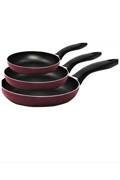 SEV طقم مقالي تيفلون 3 مقاس 16 سم 20 سم 24 سم