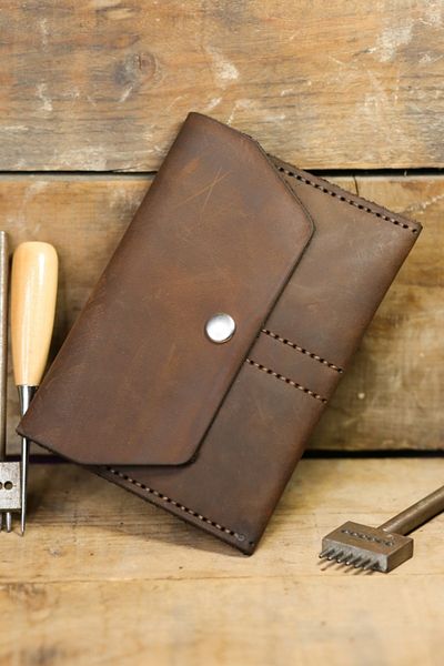 New Coast Leather 1900's Unisex Γνήσιο Δερμάτινο Χειροποίητο Πορτοφόλι Διαβατηρίου