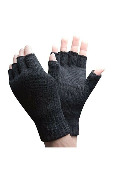 Ahsem Scarf Γάντια χωρίς δάχτυλα (unisex) Μαύρα