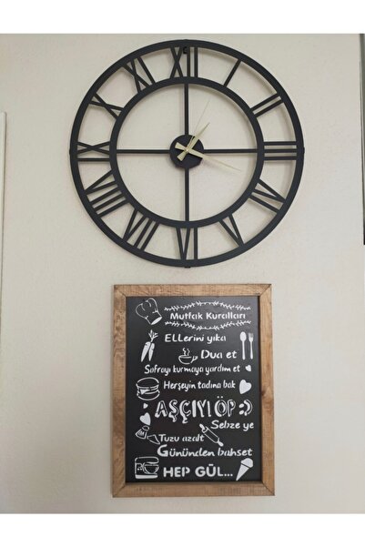 woodhomeworks Kahve Köşesi Mutfak Kuralları Ve Saat