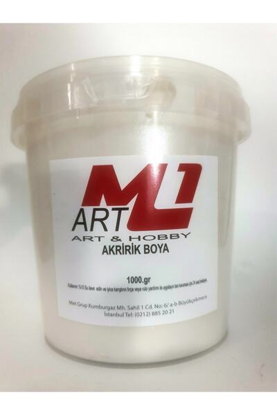 m1 art Akrilik Sedef Boya 1kg - 5 Renk Seceneği