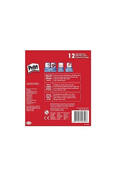 Pritt 12 Jumbo Triangle Erasable Crayons