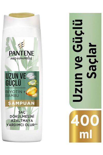 Pantene Miracles Bamboo Biotin Series Long and Strong Shampoo - 400 ml587675-2