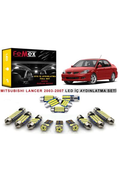 FEMEX Mitsubishi Lancer Led Iç Aydınlatma Ampul Seti Parlak Beyaz