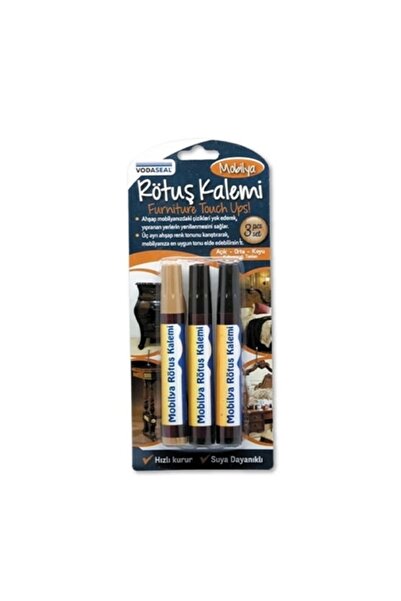 Vodaseal 3-Piece Furniture Touch Up Set Wooden Filler Pen