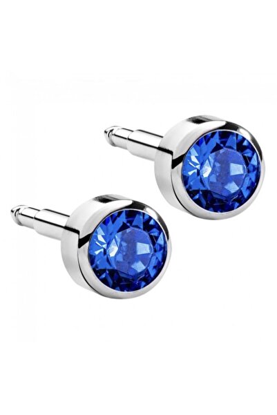 nina Nur Dükkanı Steril Kulak Delme Küpesi Lacivert 1 Çift Marka