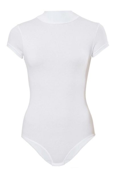 Oresse Modal Turtleneck Short Sleeve Bodysuit