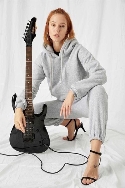 gothamvibes Γυναικεία φούτερ Jogger Grey