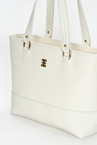 Pierre Cardin Floater Weiße Damen-Umhängetasche 05PO22Y1560