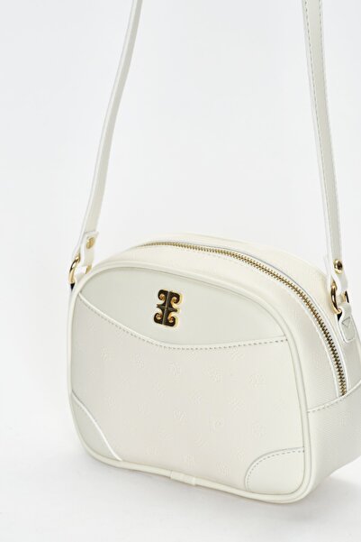 Pierre Cardin Біла жіноча сумка через плече з принтом 05PO22Y1534